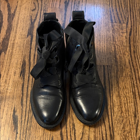 Zadig & Voltaire Black Combat Boots - Picture 1 of 3